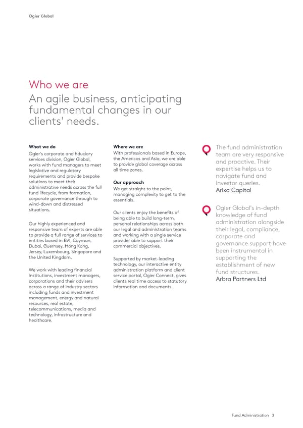 Ogier Global Fund Administration Brochure - Jersey - Page 3